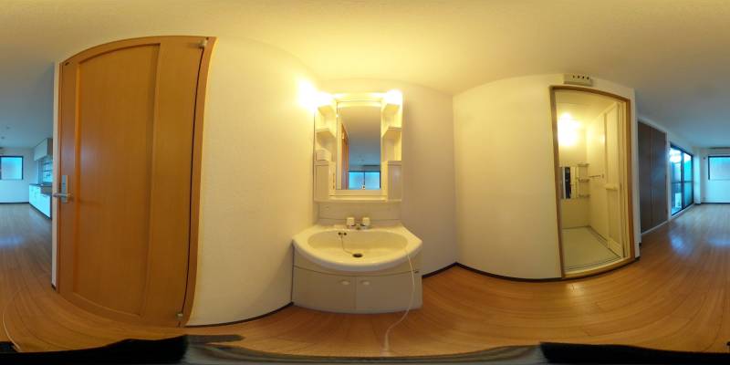 パノラマ画像洗面所