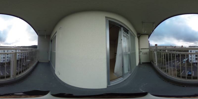 パノラマ画像バルコニー