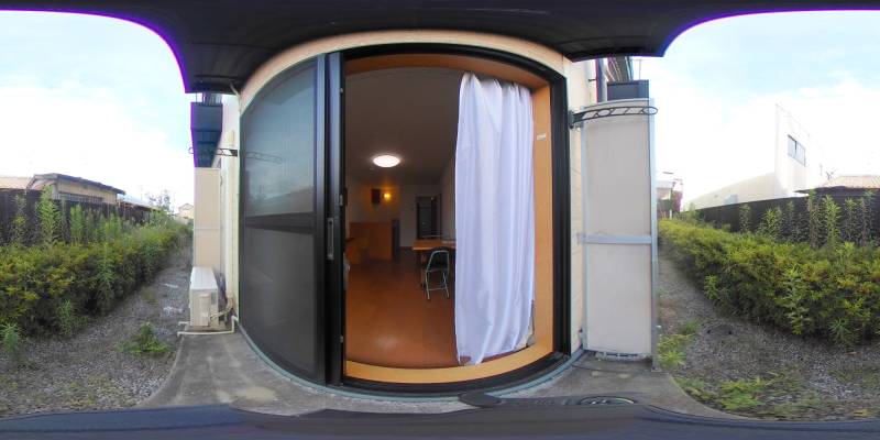 パノラマ画像庭