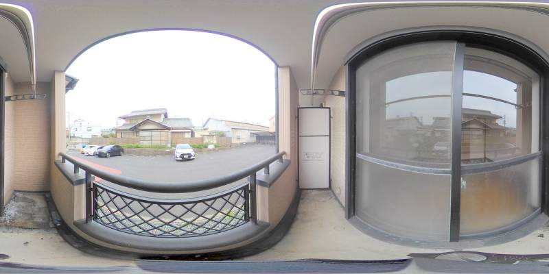 パノラマ画像バルコニー