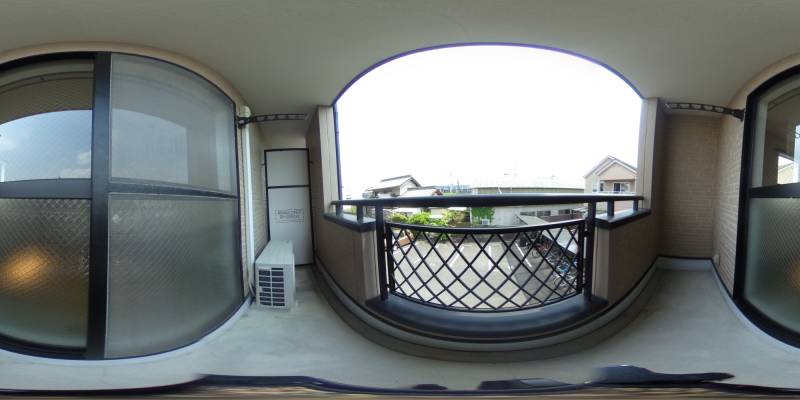 パノラマ画像バルコニー