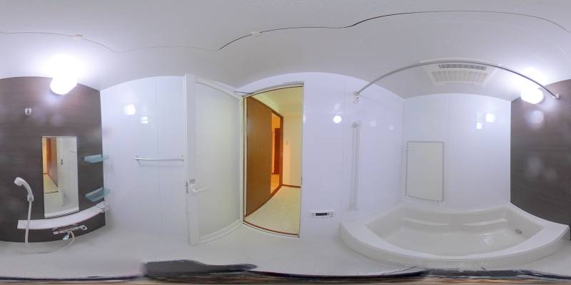 パノラマ画像バスルーム