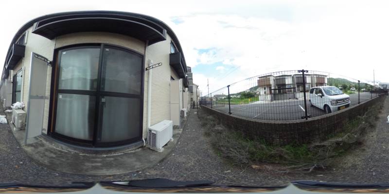 パノラマ画像バルコニー