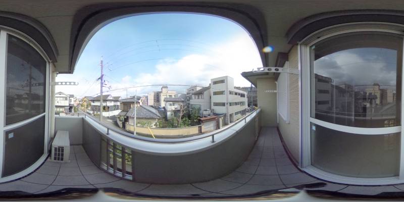 パノラマ画像バルコニー