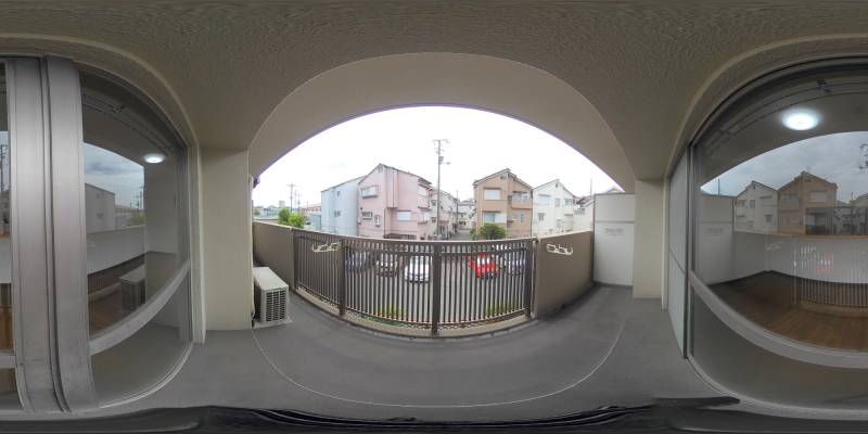 パノラマ画像バルコニー