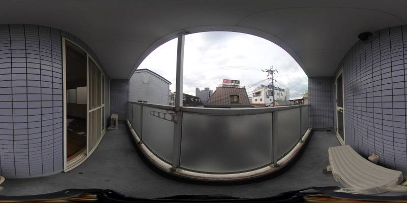 パノラマ画像バルコニー