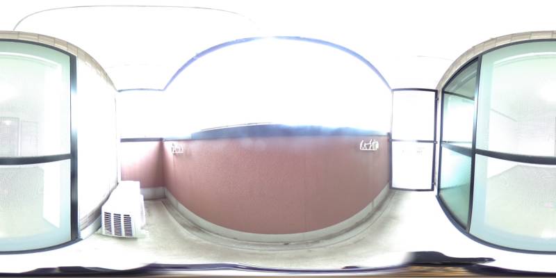 パノラマ画像バルコニー