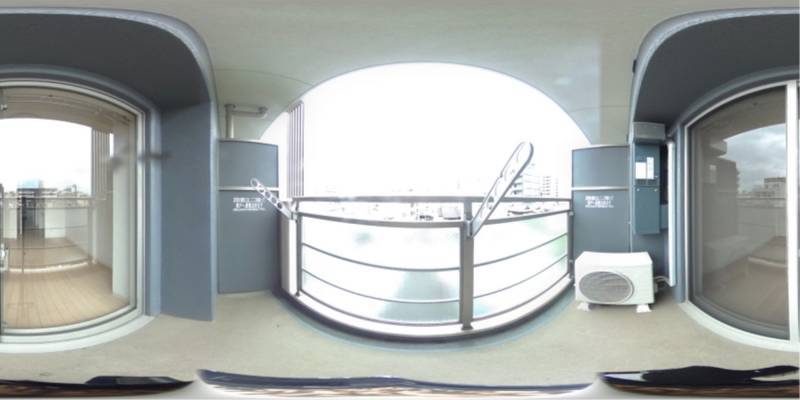 パノラマ画像バルコニー