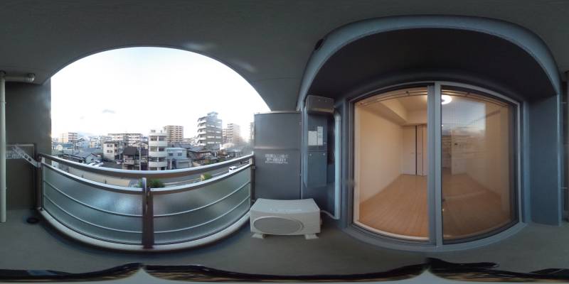 パノラマ画像バルコニー