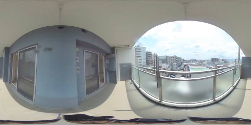 パノラマ画像バルコニー