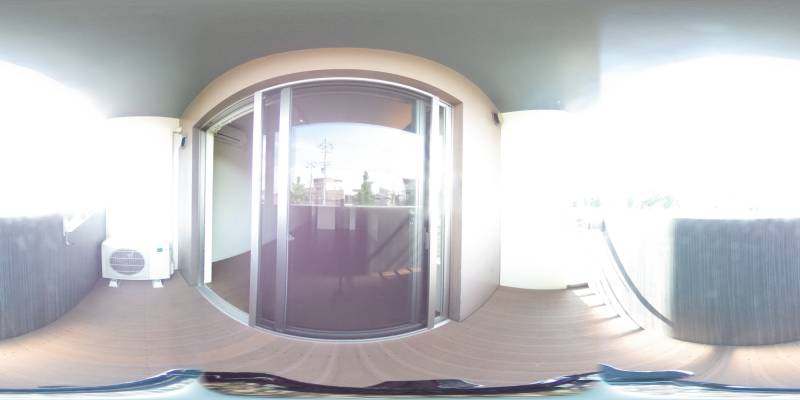 パノラマ画像バルコニー