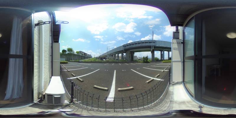 パノラマ画像バルコニー