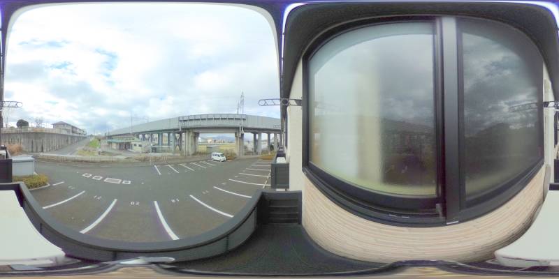 パノラマ画像バルコニー