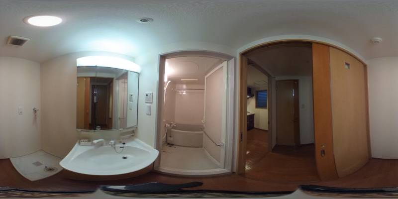 パノラマ画像洗面所