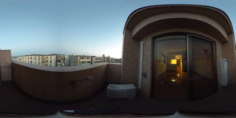 パノラマ画像バルコニー