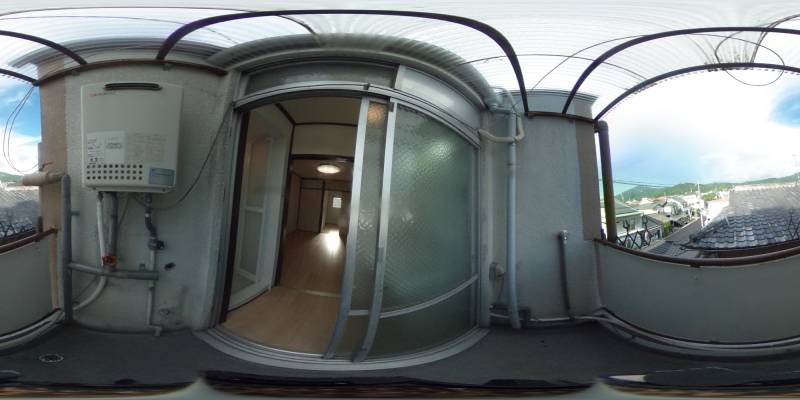 パノラマ画像バルコニー