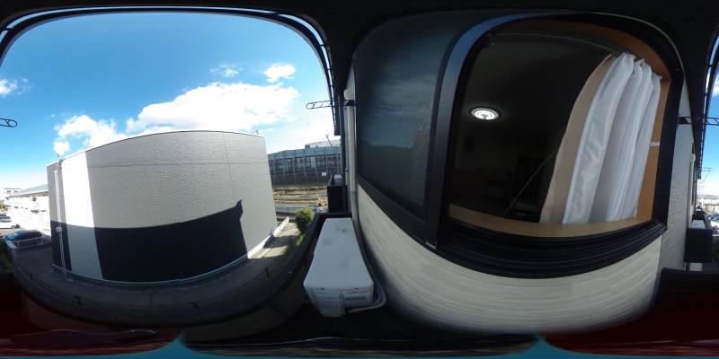 パノラマ画像バルコニー