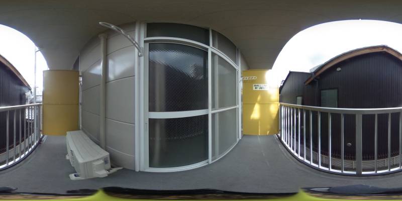 パノラマ画像バルコニー