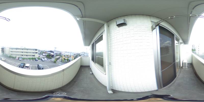 パノラマ画像バルコニー