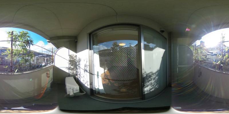 パノラマ画像バルコニー