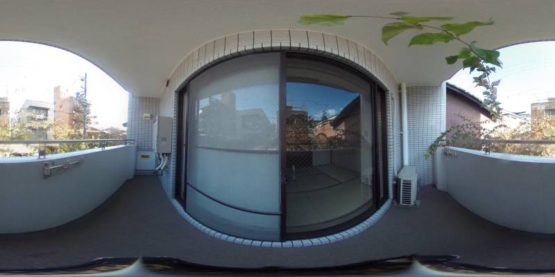 パノラマ画像バルコニー