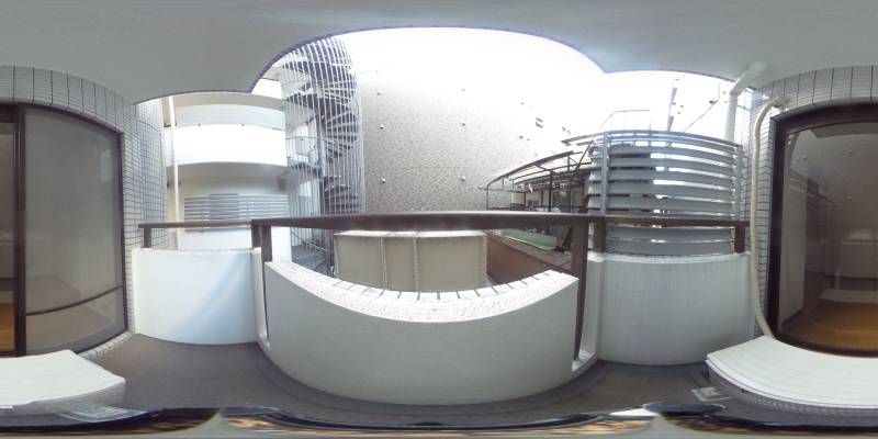 パノラマ画像バルコニー