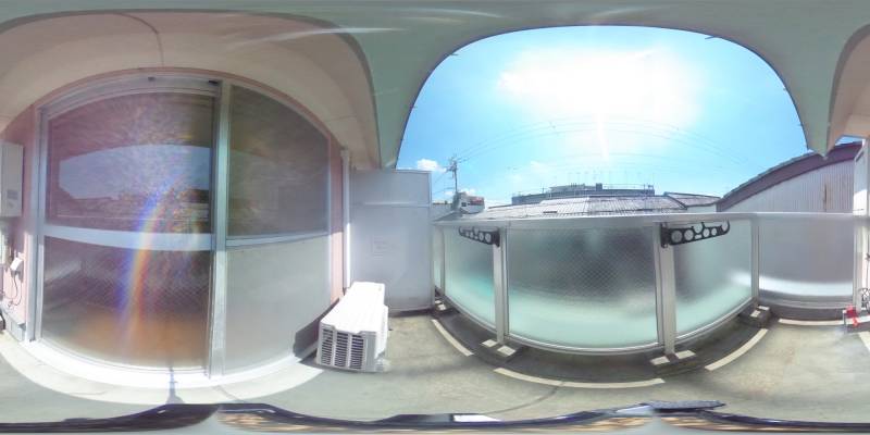 パノラマ画像バルコニー