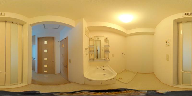 パノラマ画像洗面所