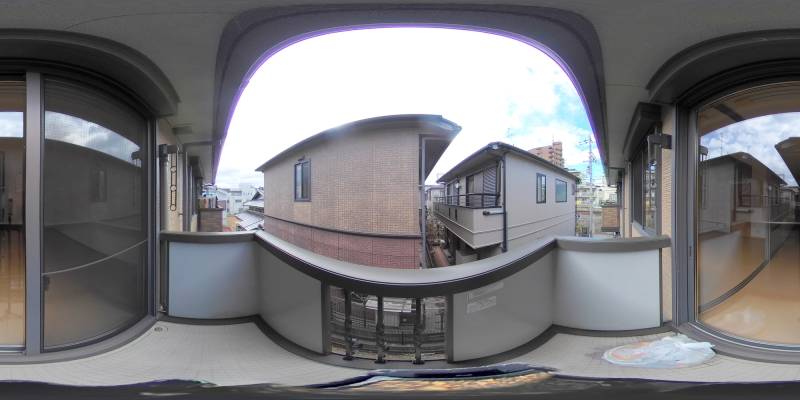 パノラマ画像バルコニー