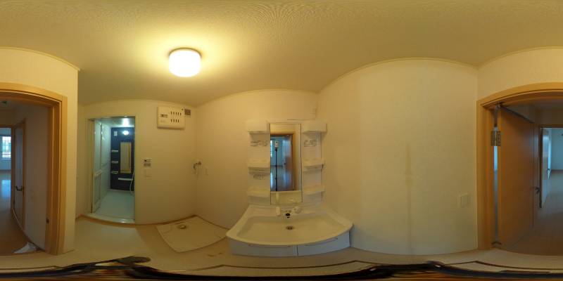 パノラマ画像洗面所