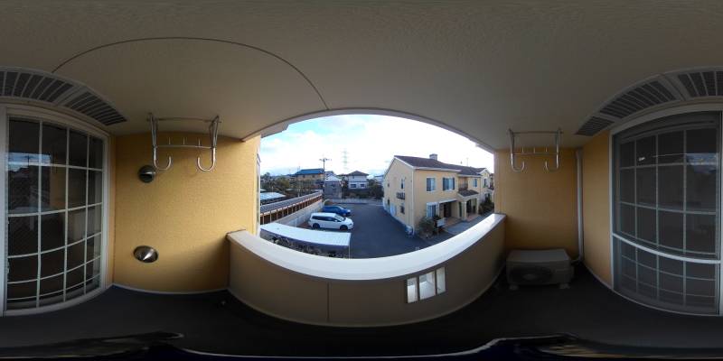 パノラマ画像バルコニー