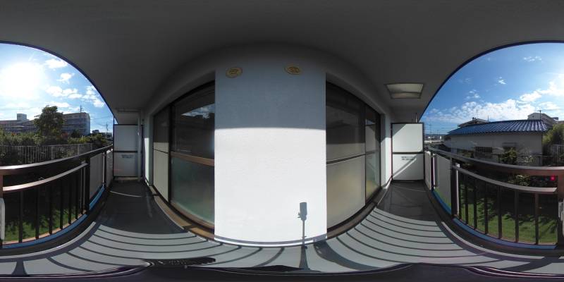 パノラマ画像バルコニー