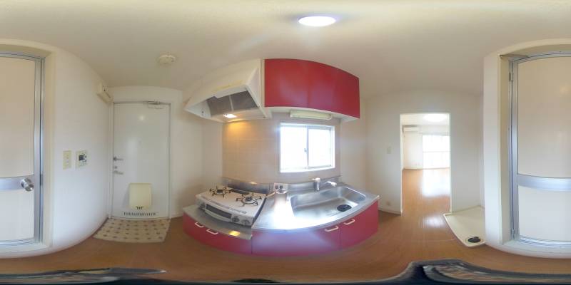 パノラマ画像キッチン