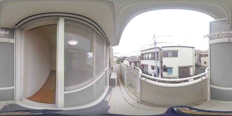 パノラマ画像バルコニー