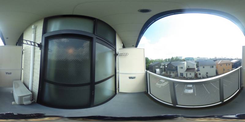 パノラマ画像バルコニー