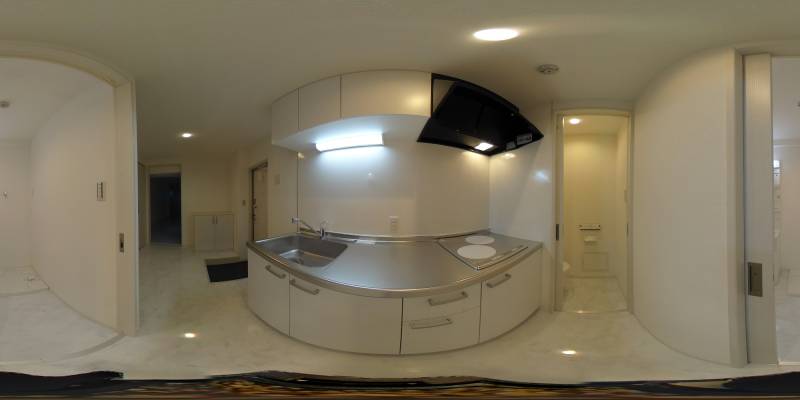 パノラマ画像キッチン