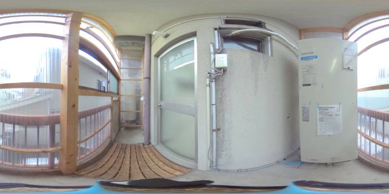 パノラマ画像バルコニー