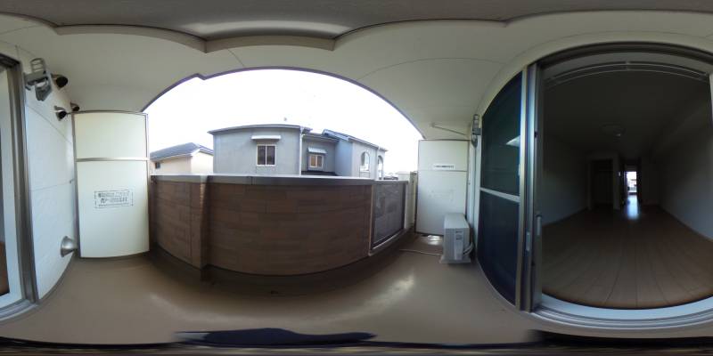 パノラマ画像バルコニー