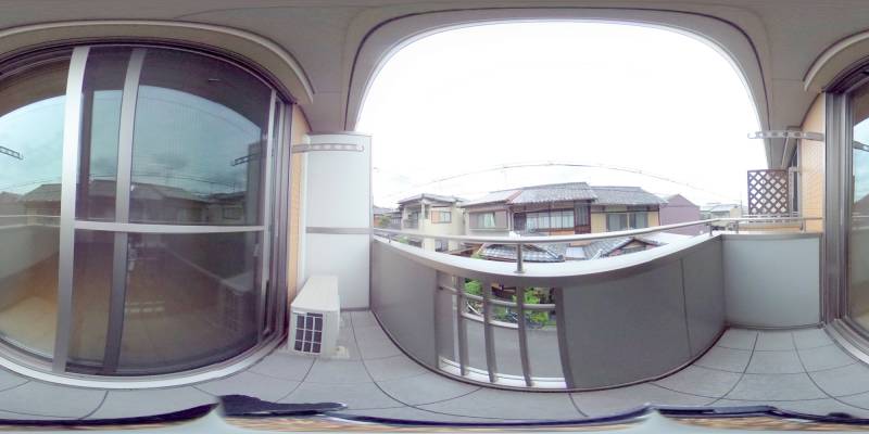 パノラマ画像バルコニー