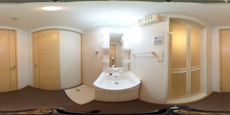 パノラマ画像洗面所