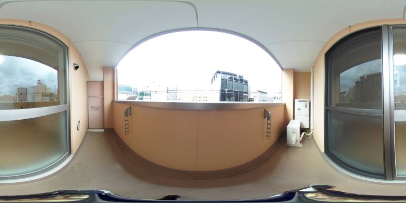 パノラマ画像バルコニー