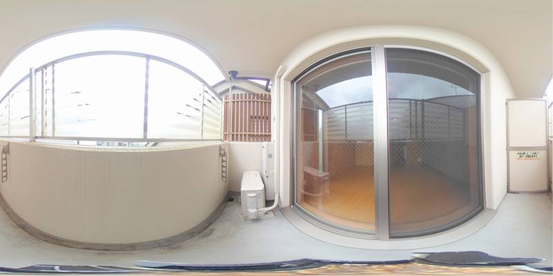 パノラマ画像バルコニー