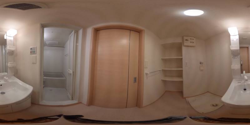 パノラマ画像洗面所