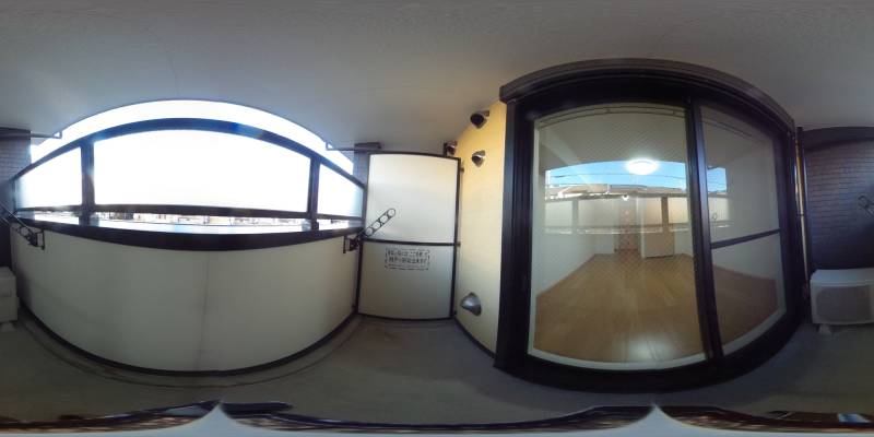 パノラマ画像バルコニー