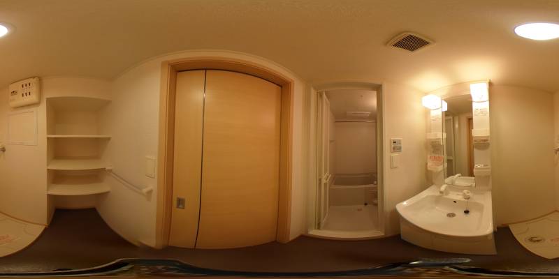 パノラマ画像洗面所