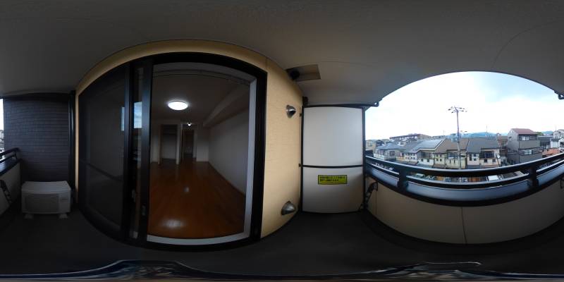 パノラマ画像バルコニー