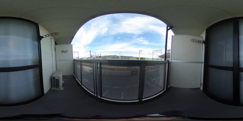 パノラマ画像バルコニー