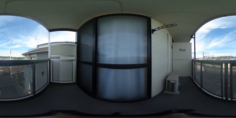 パノラマ画像バルコニー