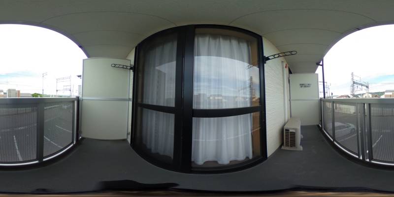 パノラマ画像バルコニー