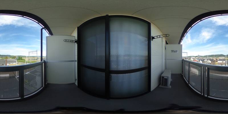 パノラマ画像バルコニー